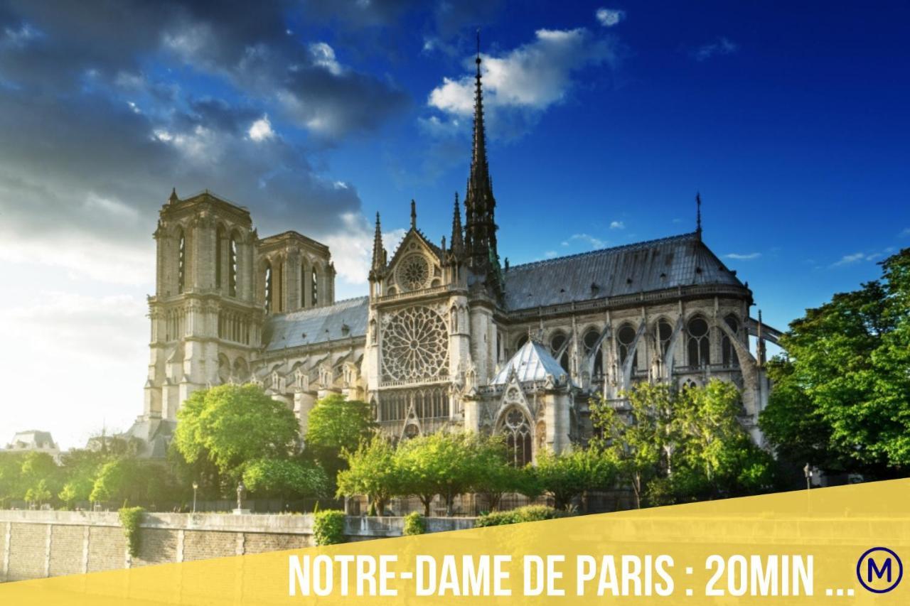 Immotovo - Suite Moderne - Paris 8 Min - Parking - Netflix Вилжуиф Екстериор снимка