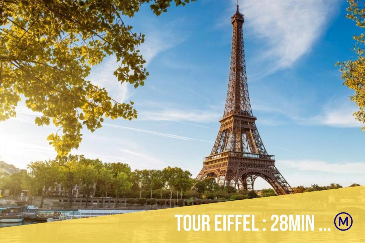 Immotovo - Suite Moderne - Paris 8 Min - Parking - Netflix Вилжуиф Екстериор снимка